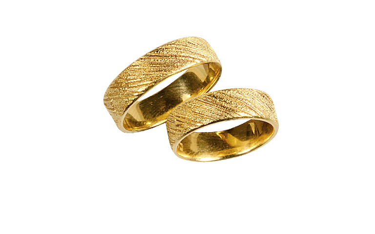 05144+05145-wedding rings, gold 750